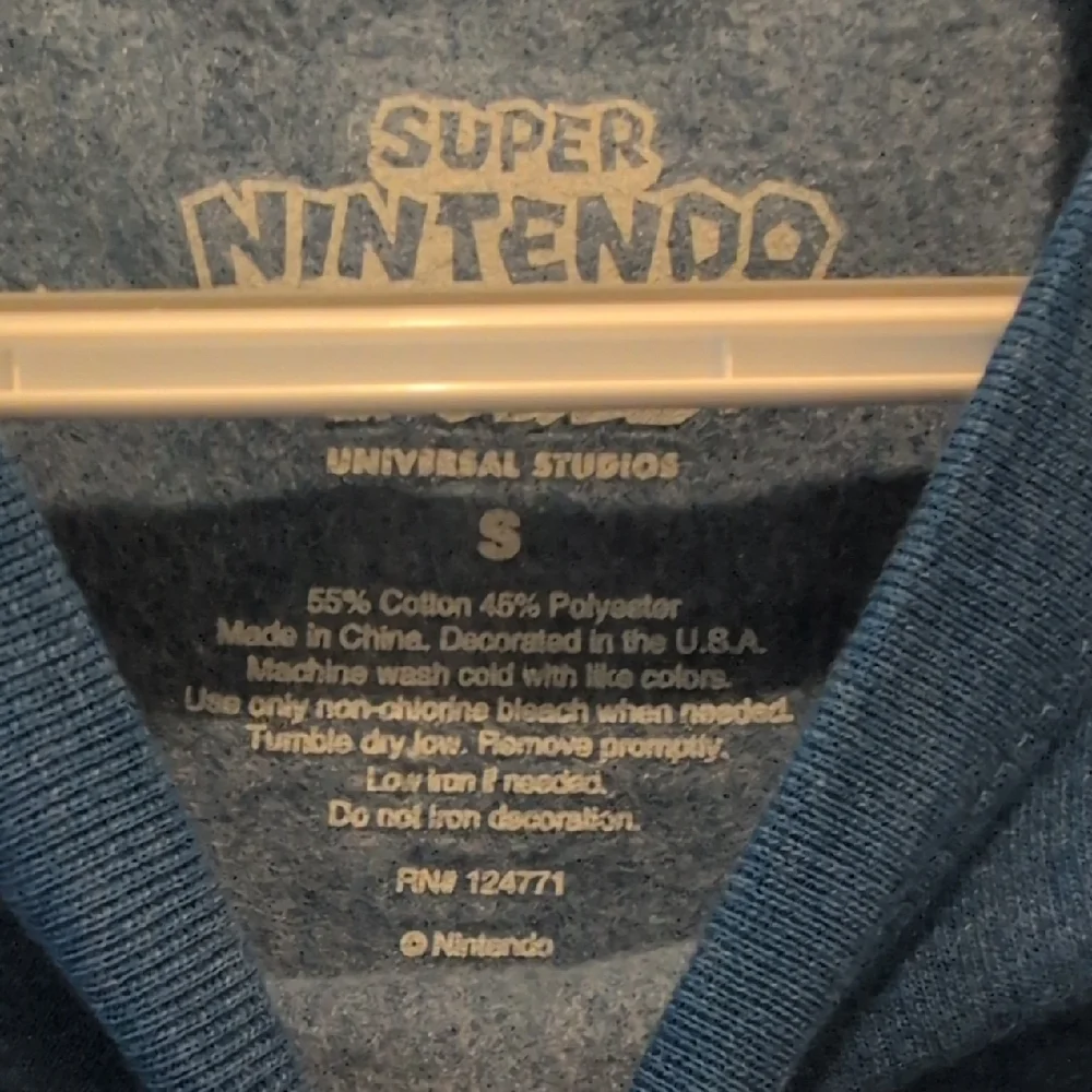 Universal Blue Super Nintendo World Crewneck Sweatshirt - Picture 3 of 6
